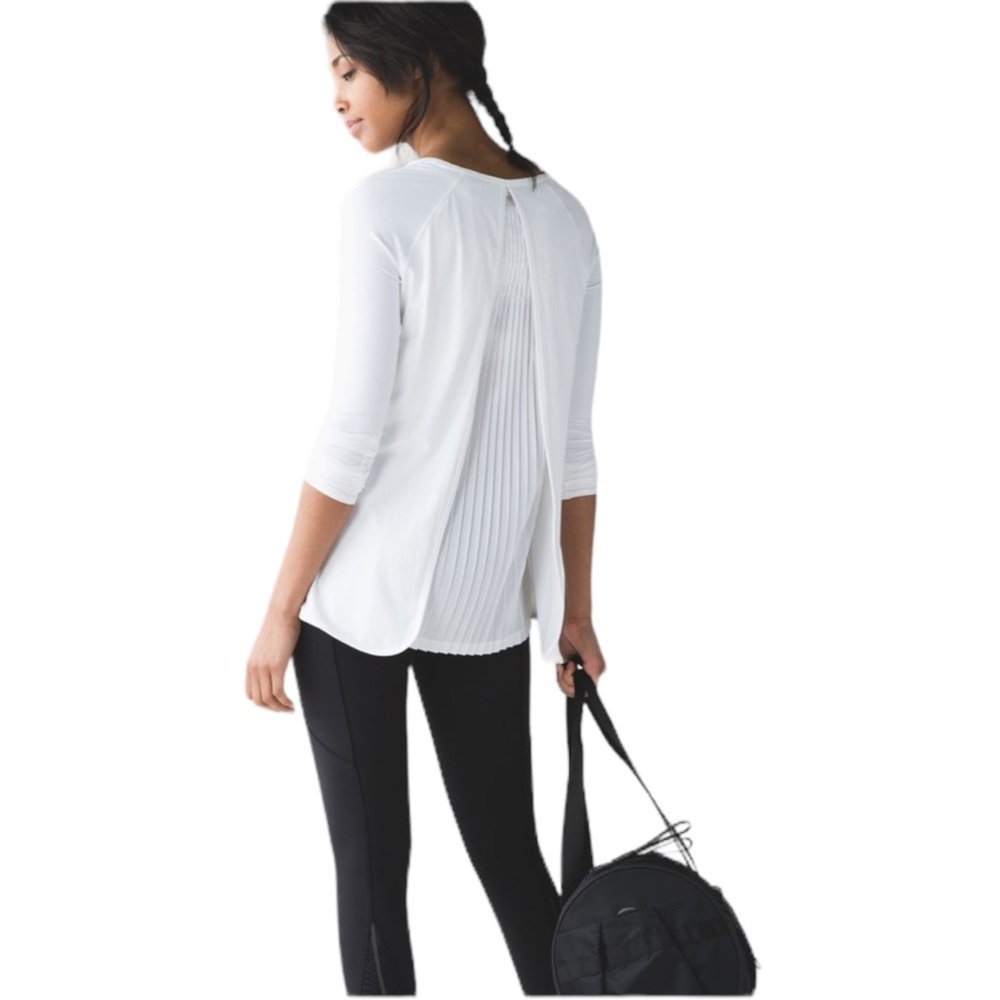 Lululemon White Making Moves Long Sleeve Top - Picture 5 of 12
